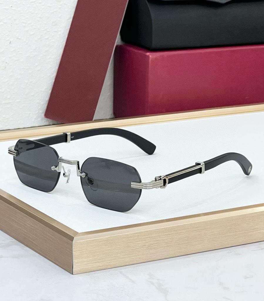 Kajia Wooden Frameless Polygonal Fashion Sunglasses Anti-UV CT0362S