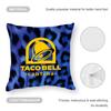 Taco Bell Cushion Cover Anti-dustmite Pillowcase Invisible Zipper Silky Short Plush Sofa Cushion Cover