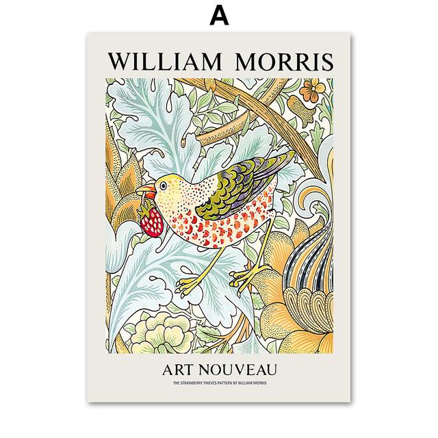 

Уильям Моррис абстрактный павлин, птица, сова, настенная живопись на холсте, постеры на скандинавскую тему и принты, настенные панно для декора гостиной 21cm×30cm NoFrame