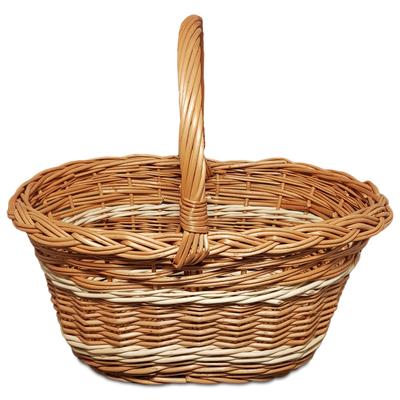WICKER BASKET Oval Shopping Basket Gift Decoration ECO