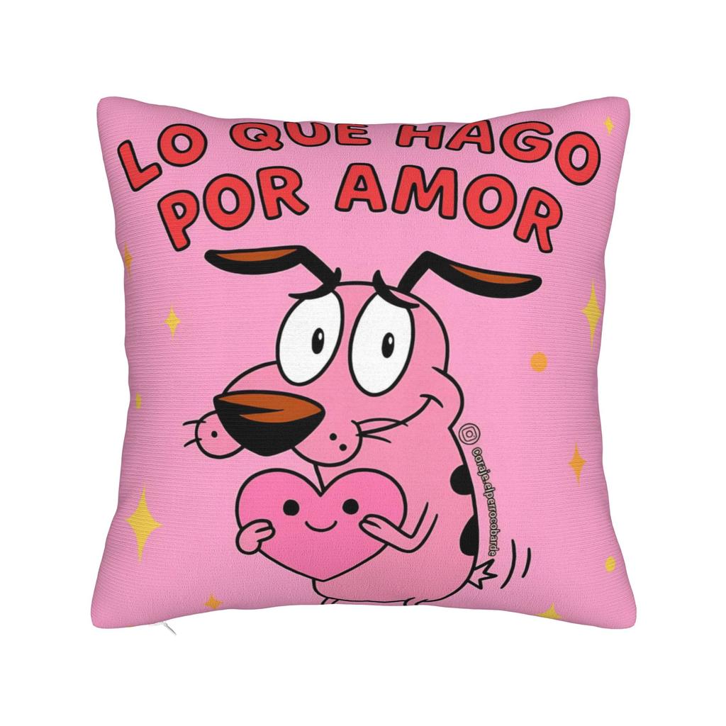 Courage the Cowardly DogD Pillow Cover Stuff Soft Cushion Cover Decorative Pillow Case Cover Sofa Multi Size
