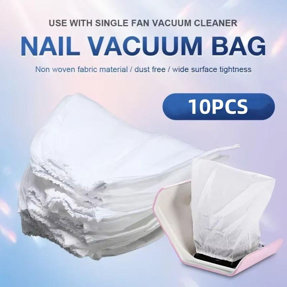 10pcs Portable Nail Dust Collector Bag Replacement Bag Vacuum Cleaner Bag