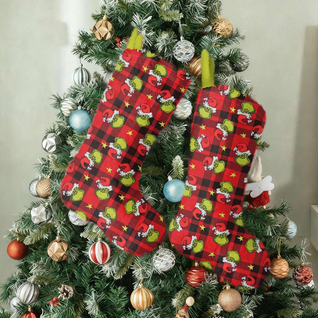 Vánoční punčochy ozdoby vánoční stromek dekorace přívěsky