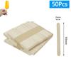 30/100/500Pcs Ice Cream Popsicle Sticks Natural Wooden Sticks Ice Cream Spoon Hand Crafts Art Ice Cream Lolly Kitchen Cake Tools