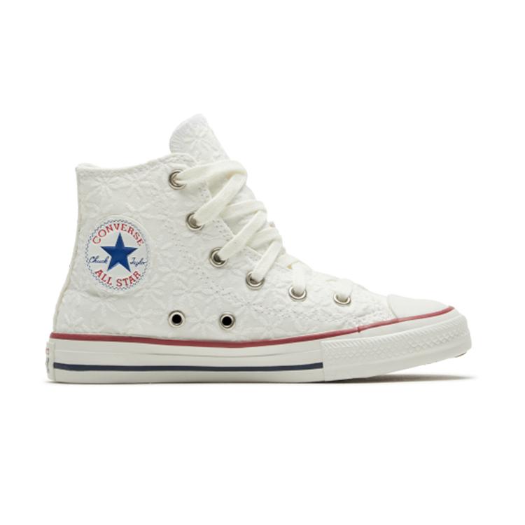 Converse Chuck Taylor All Star Comfortable High Top Kids Canvas Shoes White Children Aged 3 7 Years Old 668030C