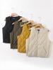 Gilet trapuntato antivento impermeabile leggero in cotone stile giapponese - Caldo capospalla casual autunnale/invernale