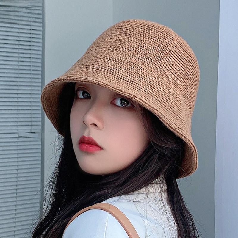 Blend Fisherman Hat For Women Winter Korean Style Sun Protection Casual Outdoor