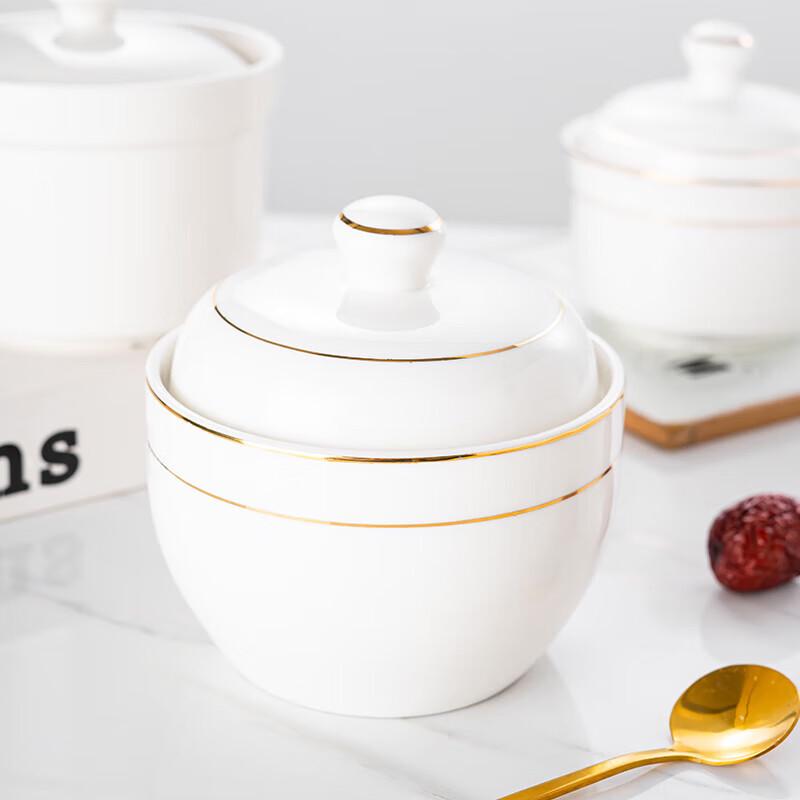 Jieya Jie T452 Ceramic Double Boiler Stew Pot with Lid