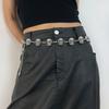 Edgy Waist Belt Stylish Carved Skull Waist Chain Belt Elaborate Chain Belly Chain for Belly Dance Waist Chain