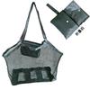 Large-Capacity Mesh Beach Bag Travel Organizer Mesh Toy Storage Bag Foldable Swim Bag