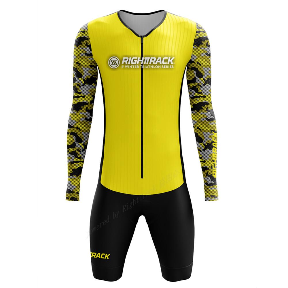2026 Long Sleeved Breathable One-piece Cycling Suit Set Men's Bicycle Long Sleeve Shorts Jumpsuit Conjunto De Ciclismo Pro Team Performance Bike Suit