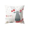 Merry Christmas Cute Santa Claus Snowman Print Pattern Cushion Cover Home Living Room Sofa Decoration Pillow Pillow Cover