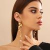 Elegante Große CCB Kugel Quasten Anhänger Hängende Ohrringe für Damen Trendige Damen Lange Ohrring Hängende Accessoires 2026 Modeschmuck