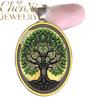 High-End Bohemian Style Large Tree Oval Glass Alloy Pendant Luxury Quality Fashion Fine Jewelry Exquisite Elegant Charms Popular