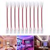 10pcs 8mm/10mm LED Strip Connector 2Pin Jumper Connector Durable Extension Connector  For Home