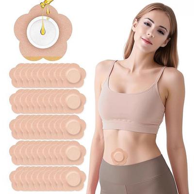 10/15/20/30Pcs Self-Adhesive Castor Oil Pads Disposable Easy Apply Oil Patch Anti-Leakage Design Breathable Belly Button Skin Adhesive Pads