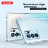 ESCARE OPPO Reno6 Pro Phone Case, Xiaomi Full Coverage TPU Airbag Shockproof Case (With Lanyard Hole), ES-Ip9 Series, Transparent White Versio