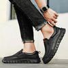 2025 New Men Casual Shoes Handmade Leather Loafers Comfortable Men's Shoes Quality Split Leather Flat Sneakers