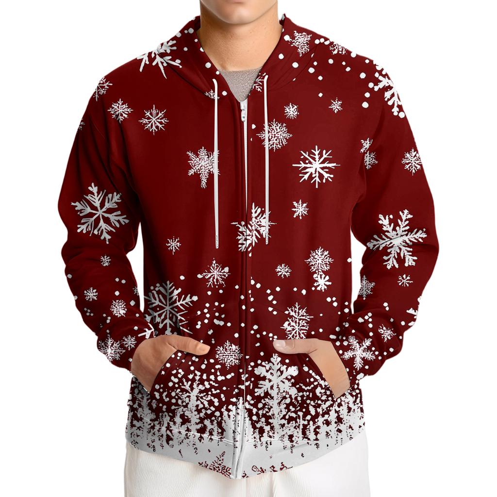 Men's Loose-fitting Casual Hooded Drawstring Jacket