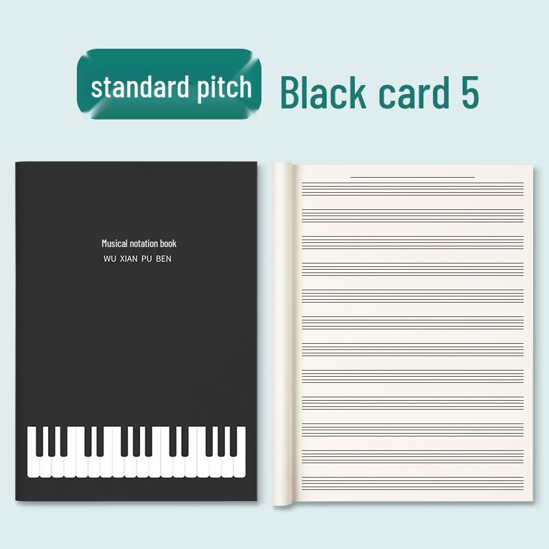 Poznámkový blok hudební teorie pro začátečníky: Papír s osnovou pro studenty a profesionály