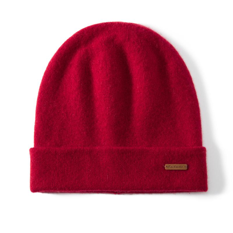 Double Layer Thickened Baotou Hat Cashmere Knitted Hat Men's Outdoor Winter Warm Hat Ear Protector Cold Hat