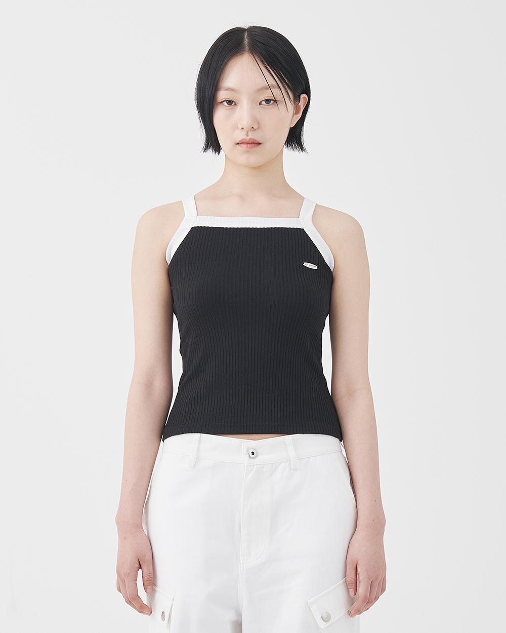 Fdr Essential Ringer Sleeveless Black/White Free