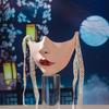 Painted Beauty Mask Masquerade Mask Party Mask Aesthetic Mask Mechanical Half Face Mask for Halloween Christmas Cosplay