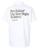 Golf Polo Shirt Back 5 [New Balance] Short-Sleeve (Stretchable, Print) / Men's / 012-6168012 030_White [L]