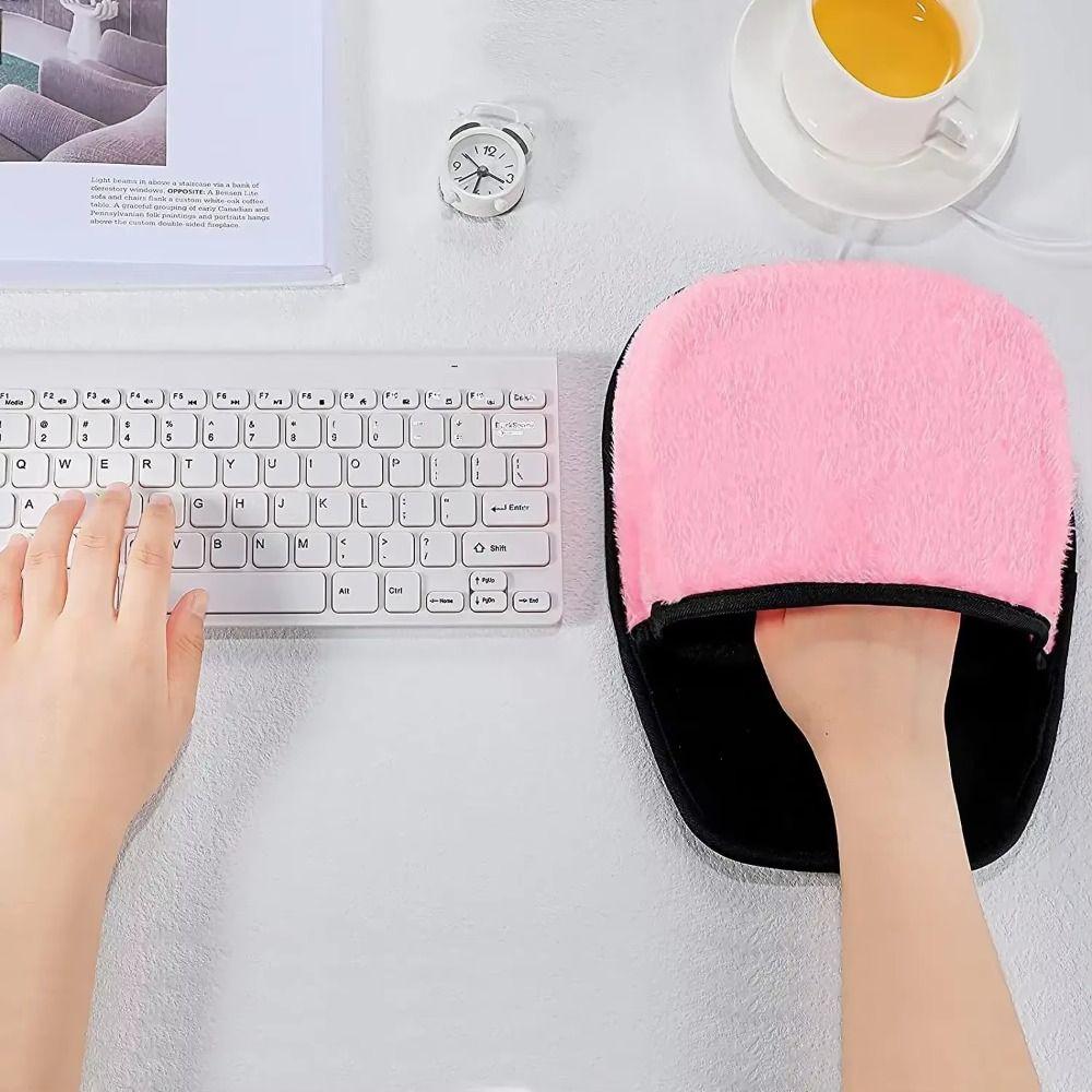 Thickened Hand Warmer Pad USB Heating Warm Mouse Cover New USB Heated Mouse Pad  Winter
