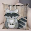 45x45 Cm Colorful Nordic Fox Owl Pillowcase Decorative Squirrel Pillowcase