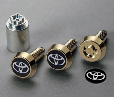 Toyota 08407-00750 [Genuine Domestic Parts] Lock Bolt (For License Plate) Gold