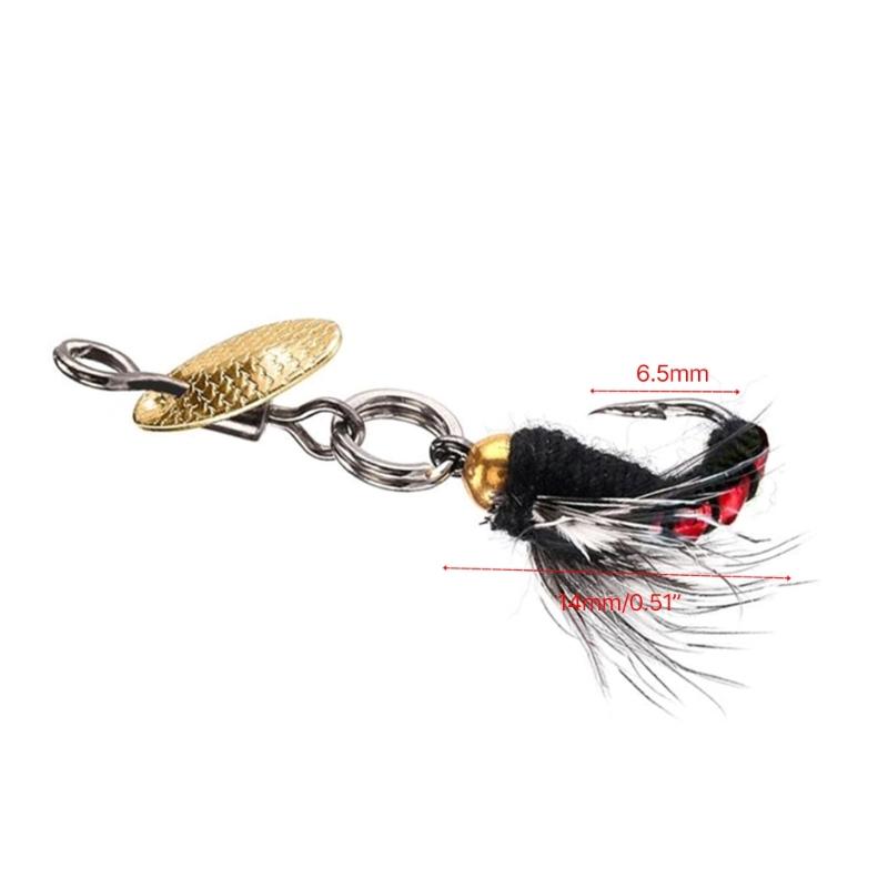 5pcs Fly Fishing Flies Decoy Baits Lightweight Artificial Insects Fishing Baits