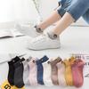 10 Pairs Women Low Tube Socks Set Cute Bear Pattern Fashion Breathable for Female Casual Style Comfortable Socks