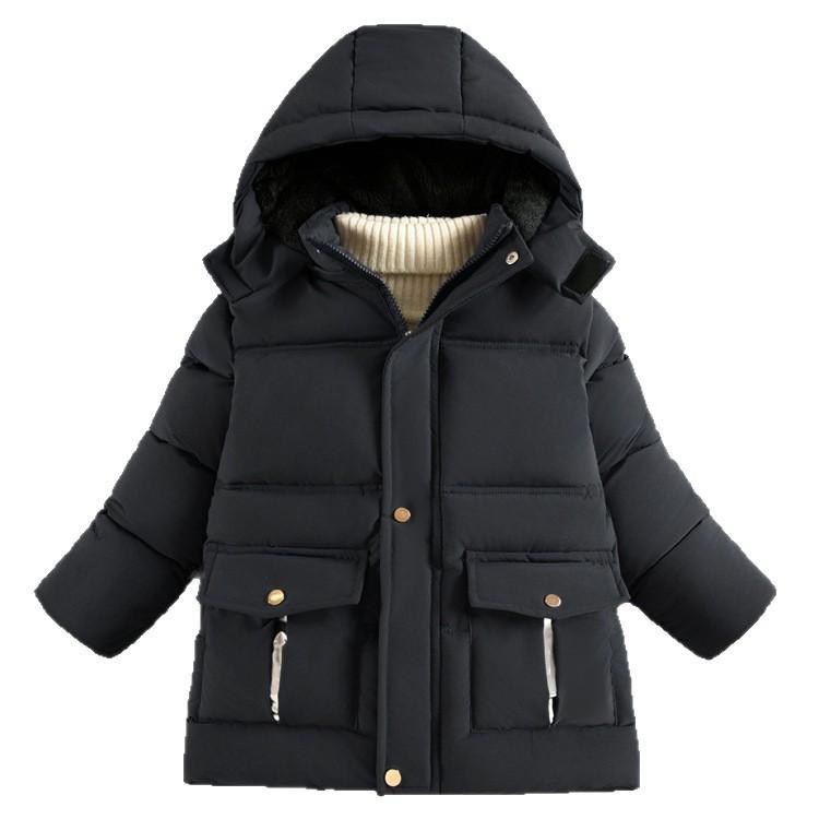 Children's Casual Down Jacket, Winter Boys' Slimming, Thickened, Warm and Fashionable Coat