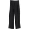 Women's Fleece-Lined Slim-Fit Wide-Leg Pants: High-Waisted, Sleek, and Stylish for Spring/Autumn