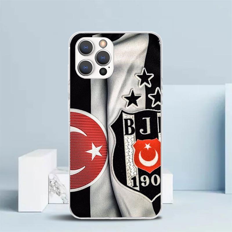 B-Besiktas B-BJK Zachte Cover voor iPhone 16 17 Air 15 14 Pro Max 16E Telefoonhoesje 13 Mini 12 11 7 SE 8 Printpatroon Passende Hoesjes 16 17