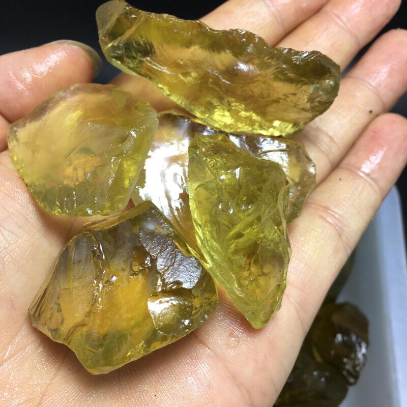 Beautiful 100g Brazils Natural Topaz Rough Mineral Crystal Specimens Decor Gift