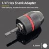 1Pc 1.5-10mm OR 0.8-10mm 1/4" Hex Shank Drill Chuck Keyless Drilling Quick Change Bit Adapter Converter Woodworking Power Tool