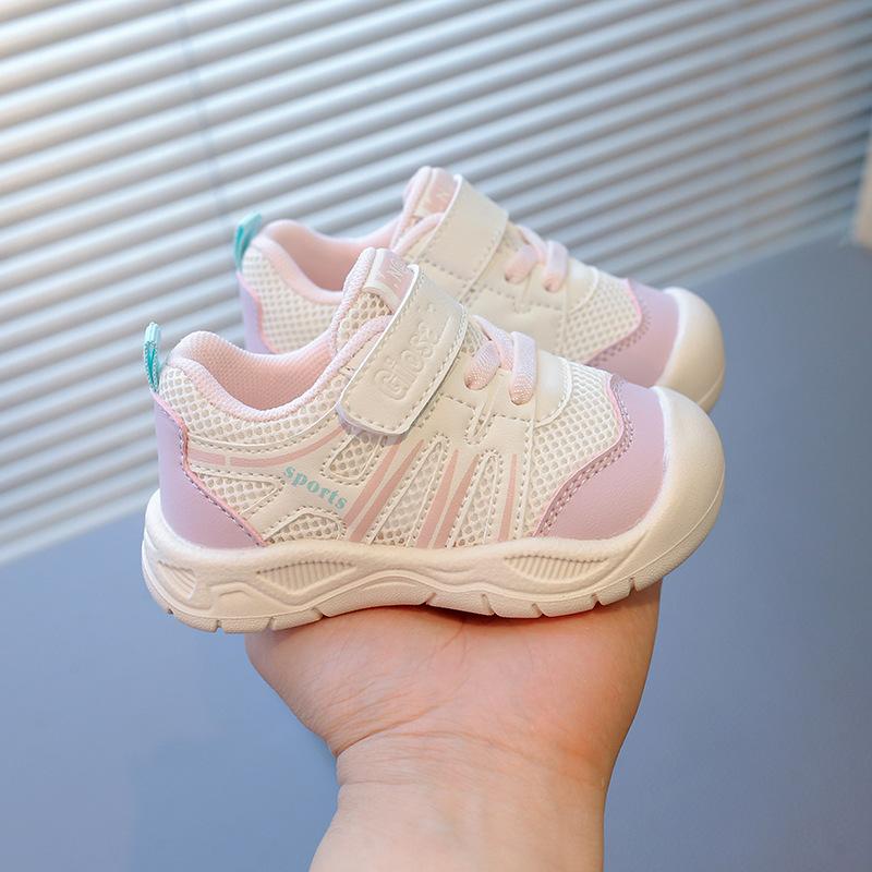 2025 spring baby functional shoes soft sole mesh breathable men's treasure sports shoes girl baby shoes children's shoes 2025