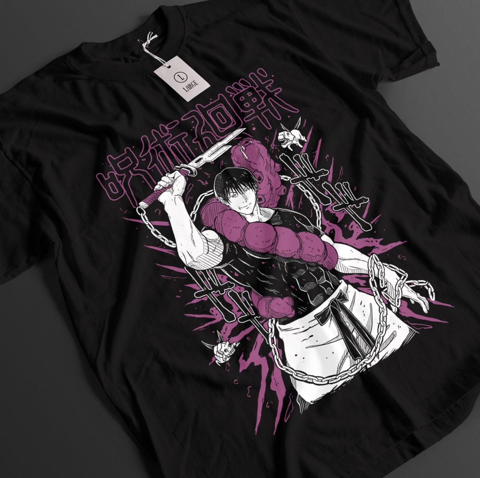 

Jujutsu Kaisen Shirt Toji Fushiguro T-Shirt Mens Womens Tees Top Gojo Tshirt Sukuna Anime Unisex Tee S