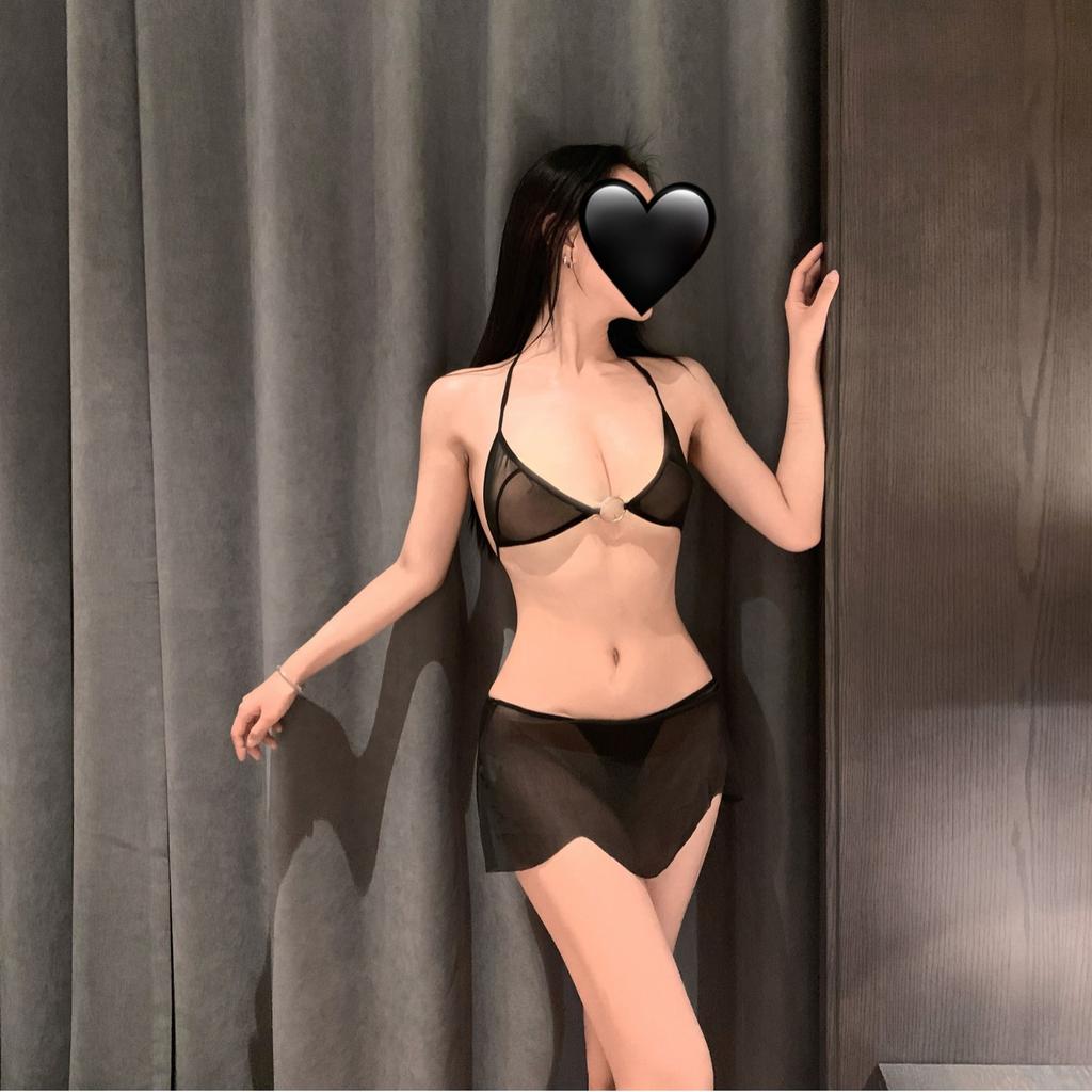 Sex Clothes Sexy Bikini Three-point Wrap Skirt Pure Desire Nightgown Hot Perspective Temptation Suit