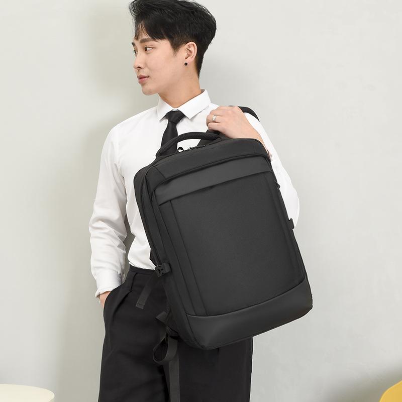 Schoolbag Men's Backpack Business Casual Commuter Multifunctional Large Capacity Computer Backpack with USB Fashion Waterproof Backpack