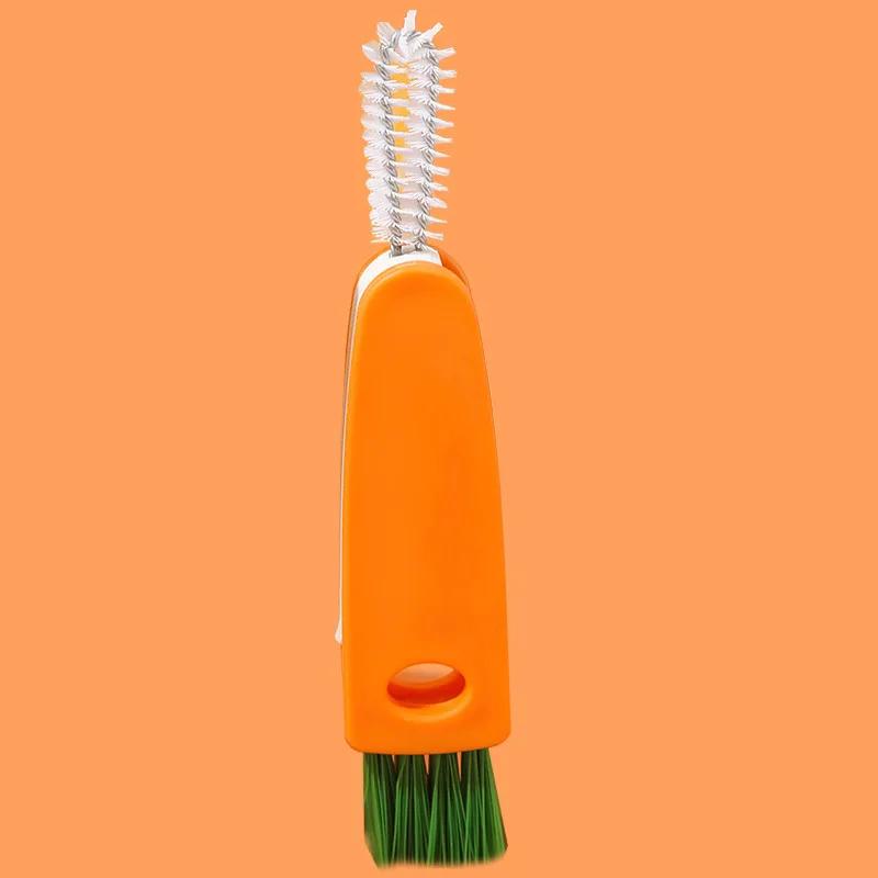 2/4PCS Carrot Cup Brushes Long Handle Kettle Bottle Mouth Nipple Cleaning Brushes Household Cup Cleaning Tools Kitchen Cleaning