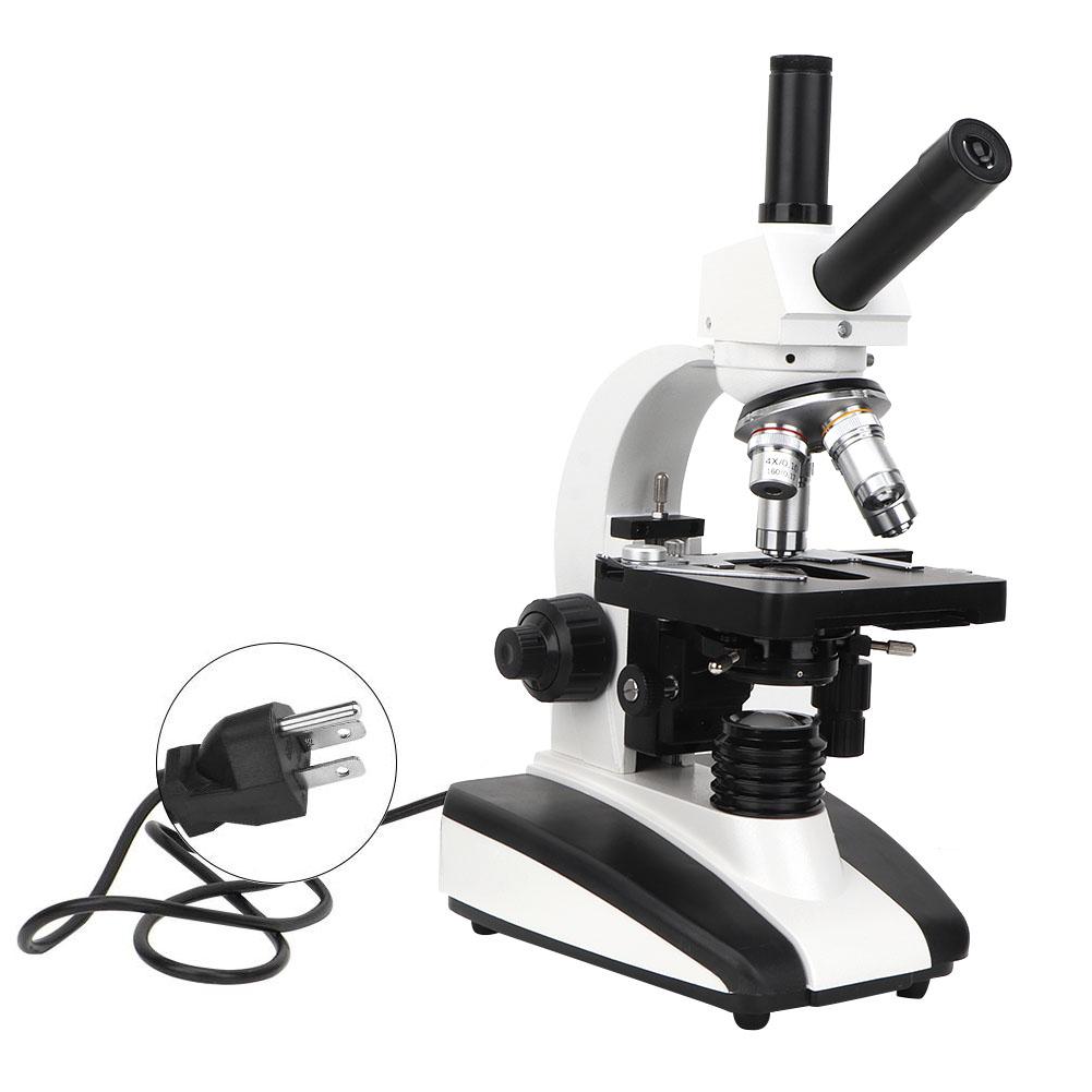 Binocular Compound Microscope Monocular Microscope 40X 1600X Abbe Condenser 2 Layer