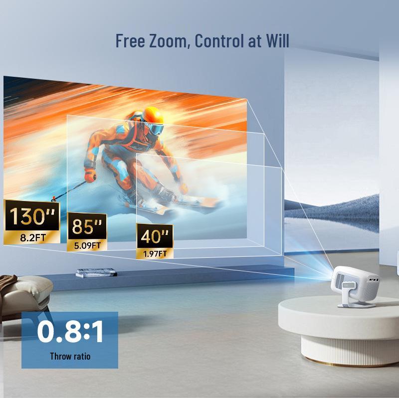 4K HD Portable Smart Projector X3 with Screen Mirroring and Android