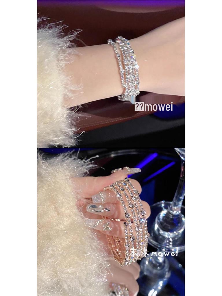 Temperamental Socialite: Sparkling Diamond Disco Rhinestone Bracelet