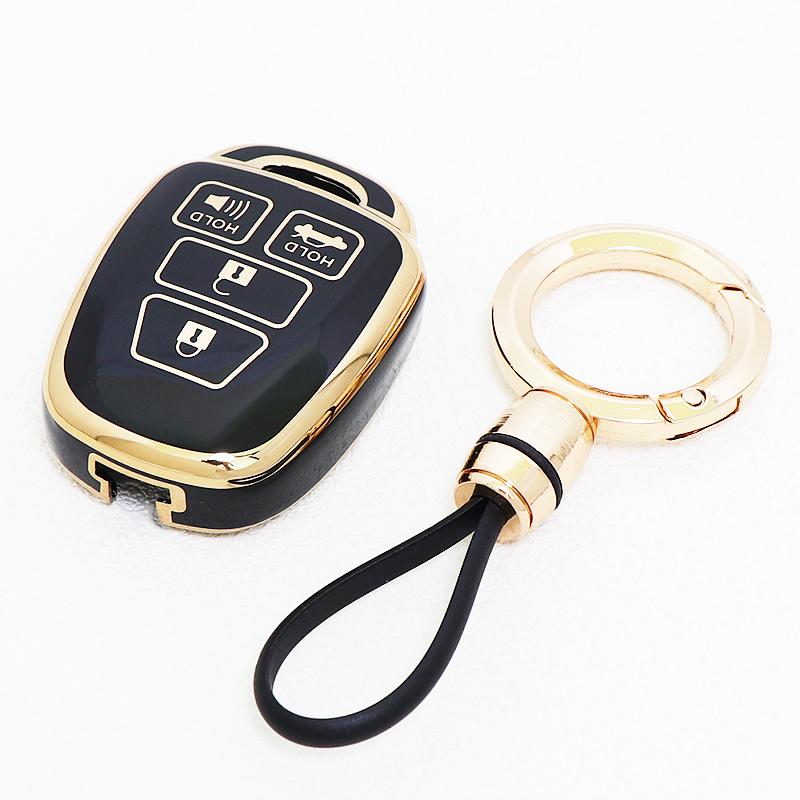 Soft Tpu Car Key Cover Case Keyless For Toyota Camry Rav4 Corolla Tacoma Vios Prius C Highlander Accessories