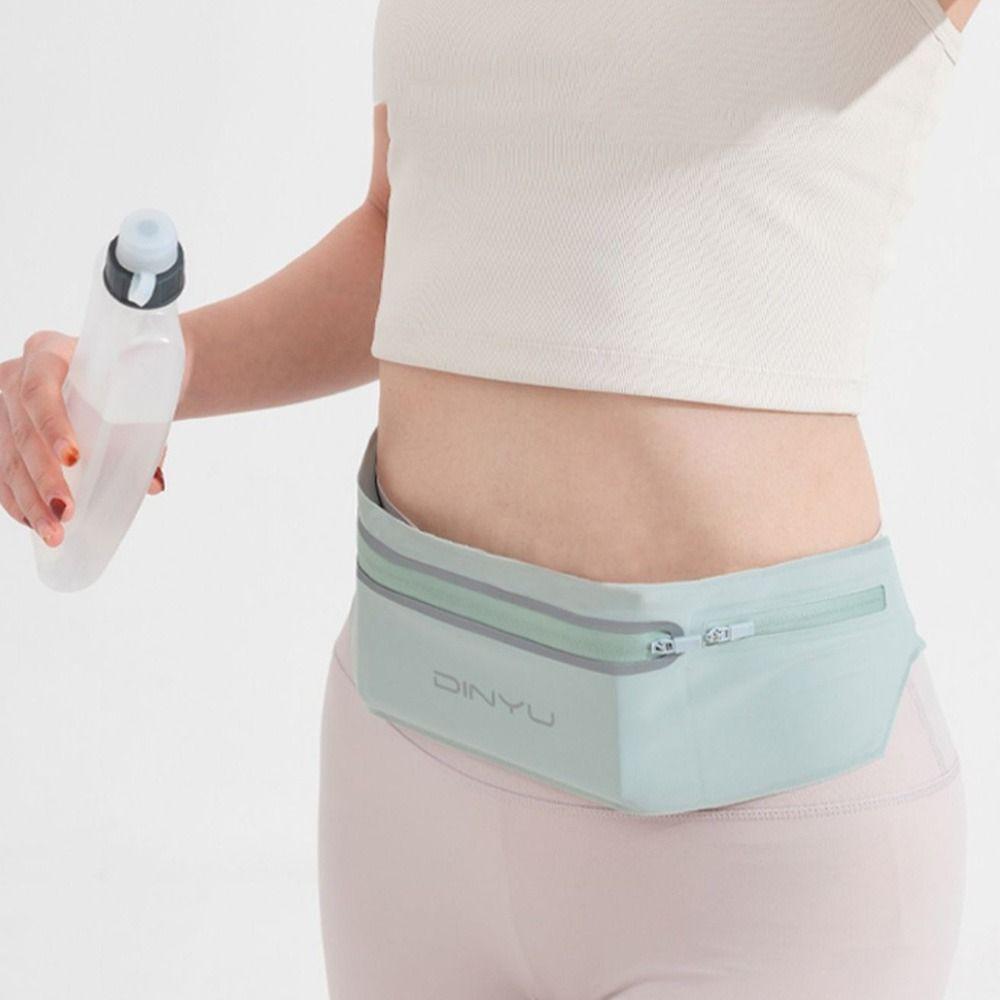 

Портативная спортивная поясная сумка водонепроницаемая для марафона, бега, спорта на поясе, для занятий спортом на открытом воздухе розовый