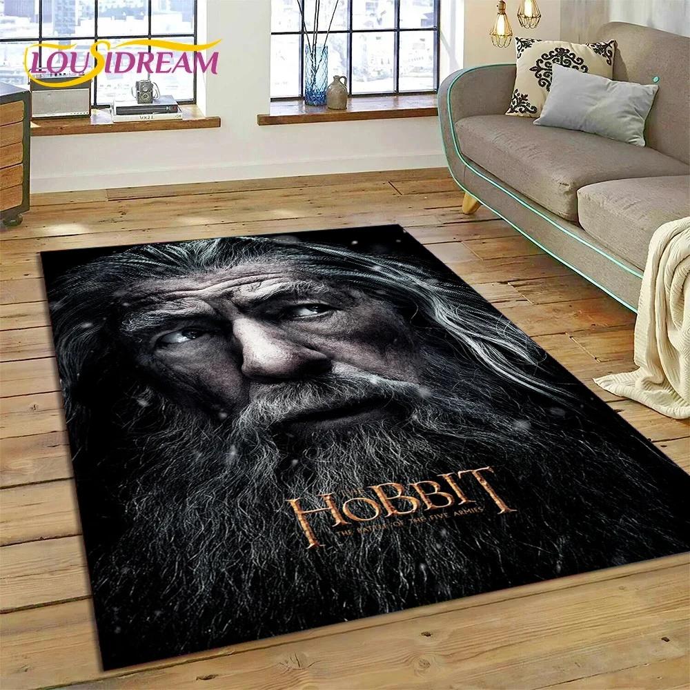 L-Lord of The Rings H-Hobbit Movie Carpet Rug for Bedroom Living Room Home Sofa Decoration,Children Game Large Decor Floor Mat