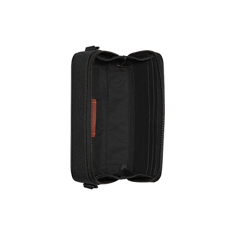 New COACH Charter Cow Leather Combo Bag, Storage Bag, Shoulder Bag, Crossbody Bag Small Men's Black CC070-BLK